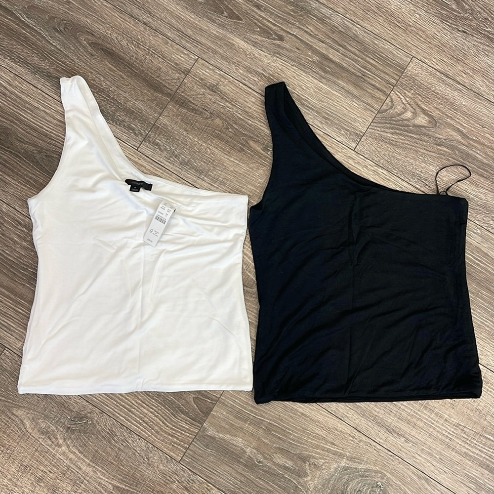 J Crew One Shoulder Fitted Tank Bundle size small